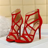 Sandales à talons hauts strappy pour femme - chaussures de soirée élégantes