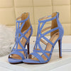 Sandales à talons hauts strappy pour femme - chaussures de soirée élégantes
