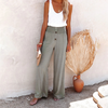 Pantalons larges - élégants pantalons taille haute pour femmes
