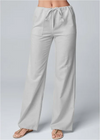 Pantalons décontractés pour femmes - style à cordon pour un look quotidien relax