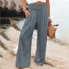 Pantalons larges - élégance estivale en noir
