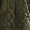 Veste poncho matelassée - un incontournable vert tendance pour femmes