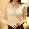 Blouse brodée femme - top en dentelle sophistiqué avec des embellissements détaillés