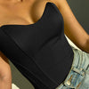 Top court corset sans bretelles pour femmes - une silhouette élégante pour les soirées, polyvalent et stylé