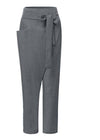 Pantalons femmes harem en coton à taille asymétrique - chic et décontracté pour les ladies modernes