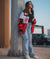 Veste de pluie femme style vintage racer avec écussons ferrari - outerwear tendance pour le quotidien