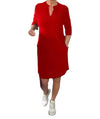 Robe tunique à manches courtes pour femmes - tissu doux pour des occasions décontractées et semi-formelles