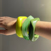 Bracelet léger vert menthe pour femmes - accessoire contemporain pour toutes occasions