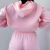 Ensemble de jogging pour femmes - hoodie douillet et pantalon pour des moments de détente