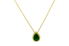 Collier pendentif émeraude pour femmes - bijou en or élégant pour occasions spéciales