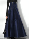 Jupe maxi en simili cuir - jupe longue sophistiquée pour femmes
