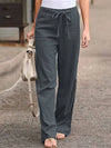 Pantalons en lin légers femmes - style large décontracté pour les journées ensoleillées