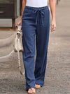 Pantalons en lin légers femmes - style large décontracté pour les journées ensoleillées