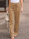 Pantalons en lin légers femmes - style large décontracté pour les journées ensoleillées