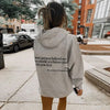 Hoodie oversize femme avec citation inspirante - le style décontracté pour vos journées relax