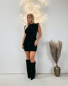 Robe mini pailletée pour femmes - élégante robe de soirée à épaule dénudée pour vos événements