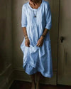 Robe en lin oversize - robe d'été décontractée pour femmes