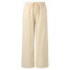 Pantalons larges en lin léger pour femmes - design taille haute flatteur avec poches