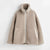 Veste en polaire pour femmes - veste zippée en peluche douce avec poches fonctionnelles pour un look décontracté