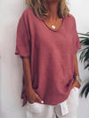 T-shirt féminin décontracté à coupe relax pour le quotidien - style ample et polyvalent