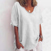 T-shirt féminin décontracté à coupe relax pour le quotidien - style ample et polyvalent