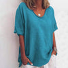 T-shirt féminin décontracté à coupe relax pour le quotidien - style ample et polyvalent