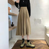 Jupe midi plissée pour femmes - design taille haute sophistiqué pour des styles variés