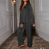 Ensemble de pyjama satin 2 pièces - vêtements de nuit élégants pour femmes