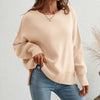 Sweatshirt oversized femme en tricot doux - pull décontracté pour vos sorties et moments de détente