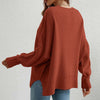Sweatshirt oversized femme en tricot doux - pull décontracté pour vos sorties et moments de détente