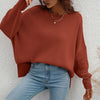 Sweatshirt oversized femme en tricot doux - pull décontracté pour vos sorties et moments de détente