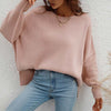Sweatshirt oversized femme en tricot doux - pull décontracté pour vos sorties et moments de détente