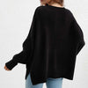 Sweatshirt oversized femme en tricot doux - pull décontracté pour vos sorties et moments de détente