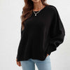Sweatshirt oversized femme en tricot doux - pull décontracté pour vos sorties et moments de détente