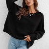 Sweatshirt oversized femme en tricot doux - pull décontracté pour vos sorties et moments de détente