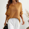 Sweatshirt oversized femme en tricot doux - pull décontracté pour vos sorties et moments de détente