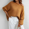 Sweatshirt oversized femme en tricot doux - pull décontracté pour vos sorties et moments de détente