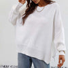 Sweatshirt oversized femme en tricot doux - pull décontracté pour vos sorties et moments de détente