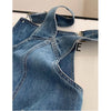 Salopette en denim pour femmes, style vintage, bleu - mode décontractée pour toutes les occasions