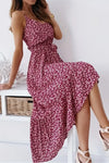 Robe maxi à imprimé léopard violet - style smock élégant pour femmes
