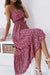 Robe maxi à imprimé léopard violet - style smock élégant pour femmes