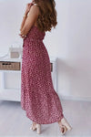 Robe maxi à imprimé léopard violet - style smock élégant pour femmes