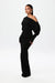 Robe tricotée pour femmes - style chic sans épaules pour des soirées élégantes - tissu haut de gamme, coupe flatteuse