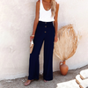 Pantalons larges - élégants pantalons taille haute pour femmes