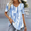 T-shirt femme à rayures blanches - tee relax v pour un style quotidien