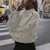 Pull oversized tricoté - vêtements en maille embellis pour femmes