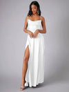 Robe maxi - robe de soirée raffinée avec dos croisé