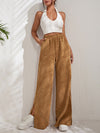 Pantalons en velours côtelé à jambes larges - taille haute pour un look décontracté au quotidien