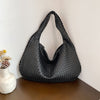 Sac cabas tissé classique pour femme - grand fourre-tout à porter à l'épaule, en cuir doux