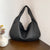 Sac cabas tissé classique pour femme - grand fourre-tout à porter à l'épaule, en cuir doux
